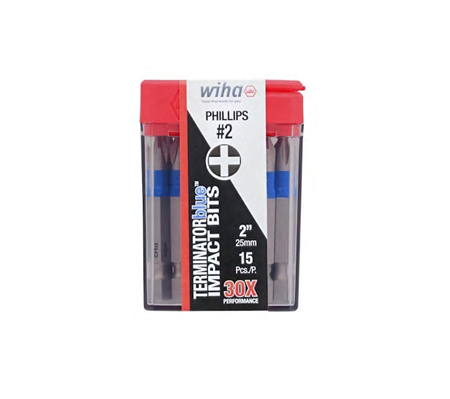 Wiha TerminatorBlue T25 1/4-in x 2-in Torx Impact Driver Bit